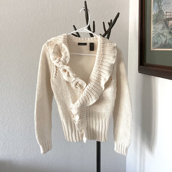 Moda International Sweaters - Moda International White Chunky Knit Sweater Size Small
